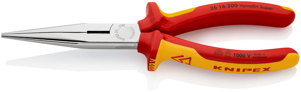 KNIPEX Snipe Nose Pliers: Insulated, Side Cutting, VDE Tested - Electrician's Tool