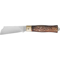 Tramontina Pocket Knife - Stainless Steel Folding Knife with Wood Handle