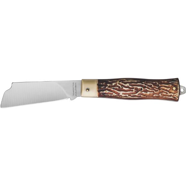Tramontina Pocket Knife - Stainless Steel Folding Knife with Wood Handle