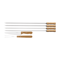 Tramontina Skewer Braai Set with Carving Knife and Fork 6 Piece - 26499032