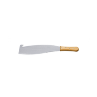Tramontina 14 inch Machete with Wooden Handle - Heavy Duty Carbon Steel Blade