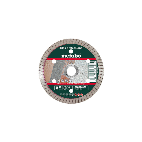 Metabo Diamond Tile Cutting Disc 76mm | Professional Tile Blade | Diamond Blade for Tiles