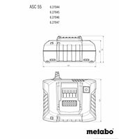 Metabo ASC 55 Air Cooled Battery Charger: 12V-36V Li-Ion. Fast Charging for Power Tools & CAS System. Durable & Reliable. Shop Now!