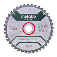 Metabo Saw Blade Precision Cut Wood Classic