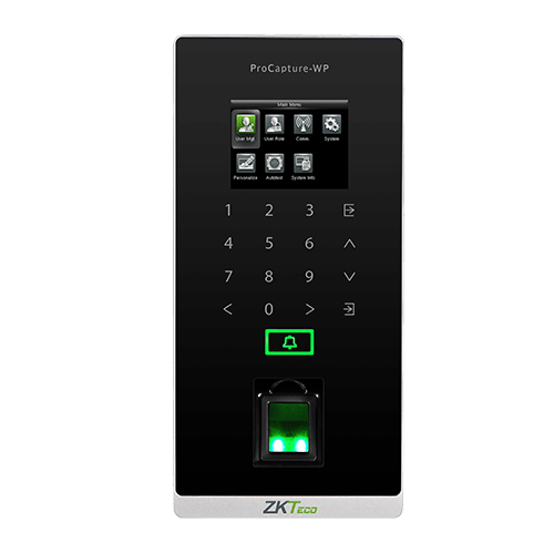 ZKTeco - Outdoor Access fingerprint and RFID. Dry, wet, rough fingers-ZK-PROCAPTURE-WP