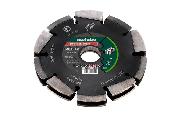 Metabo Diamond Blade 125mm Wall Chaser Disc | Professional Cutting Tool