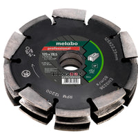 Metabo 125mm Diamond Cutting Disc - Professional UP Universal for Wall Slots, Wall Chaser