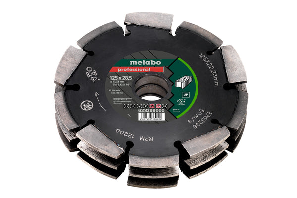Metabo 125mm Diamond Cutting Disc - Professional UP Universal for Wall Slots, Wall Chaser