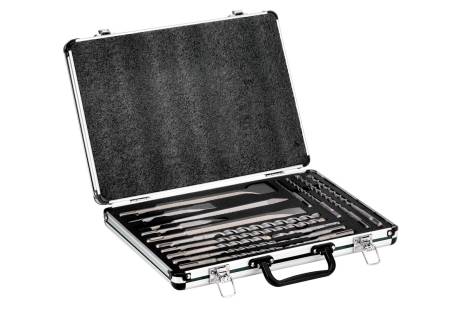 Metabo SDSPlus Drill Bit / Chisel Set "SP", 17 Pieces, In Aluminum Carry Case - 628414000 back in stock!