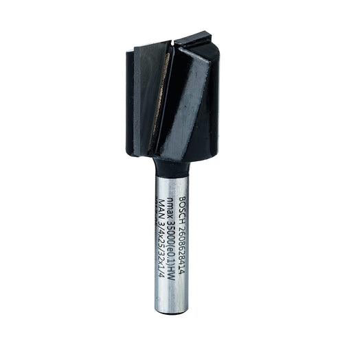 Bosch: Router bits  - Straight bits 1/4", D1 19 mm, L 19,5 mm, G 51 mm -  SKU: 2608628414