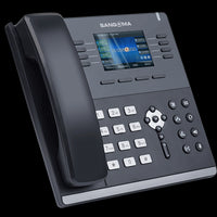 Sangoma - IP Phone S505 Mid Level Phone, 3.5 Inch Color screen, 35 Programable softkeys, 4 x VoIP ac
