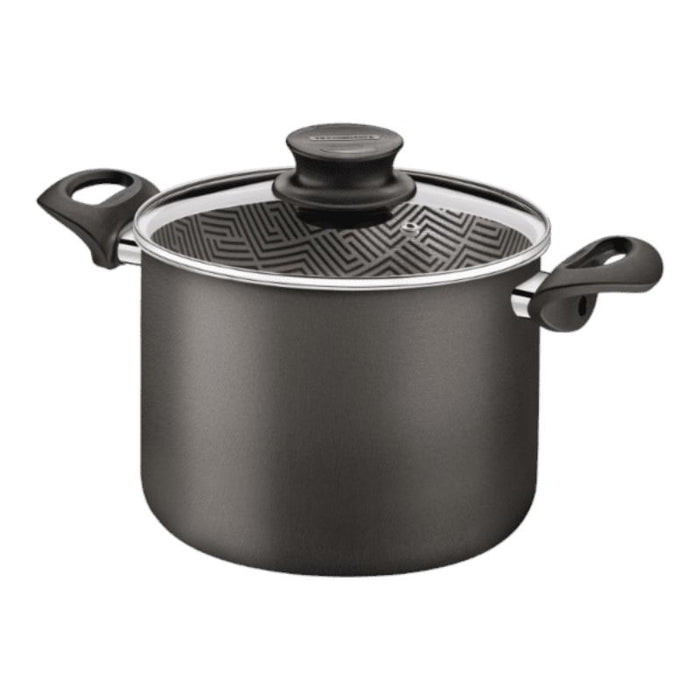 Tramontina Paris Aluminum Casserole 26Cm, 6.3L Nonstick With Glass Lid - 28524/626