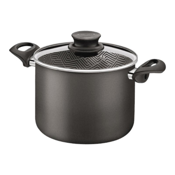 Tramontina Paris Aluminum Casserole 26Cm, 6.3L Nonstick With Glass Lid - 28524/626