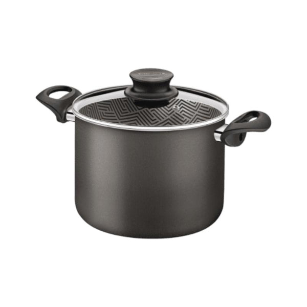 Tramontina Paris Aluminium 20Cm, 4.2L Nonstick Stock Pot With Glass Lid
 - 28530/620