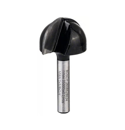 Bosch: Router bits  - Core box bits 1/4", R1 12,7 mm, D 25,4 mm, L 15,6 mm, G 49 mm -  SKU: 2608628634