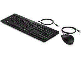 HP 225 Wired Mouse and KB-286J4AA