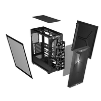 3200D RS Mid-Tower PC Case; 3x RS120 fans incl - Smoke.