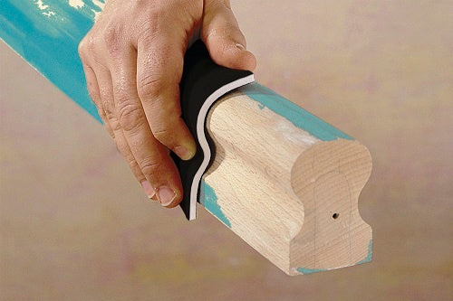Sanding Sponge Woodworking: Hand Sanding Wood with Wolfcraft Abrasive Tool for Paint Removal & Contour Grinding