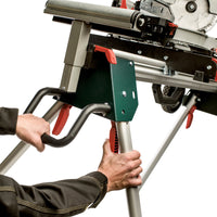 Metabo KSU 251 Mitre Saw Stand: Portable, Adjustable, Folding. Heavy Duty Saw Stand w/ Wheels