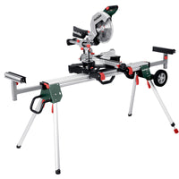 Metabo KSU 401 Mitre Saw Stand - Foldable & Mobile. Heavy Duty Stand with Adjustable Workpiece Support
