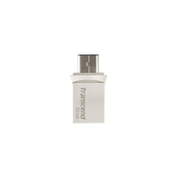 TRANSCEND 128GB JETFLASH 890 USB-C & USB 3.1 OTG FLASH DRIVE - SILVER-TS128GJF890S