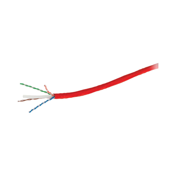 500M ROLL CAT6 STRANDED NETW CABLE -RED(223/213) - NET-CAT6-500M-RED