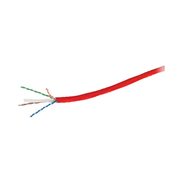 500M ROLL CAT6 STRANDED NETW CABLE -RED(223/213) - NET-CAT6-500M-RED