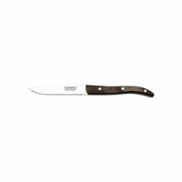 Tramontina 4-inch Steak Knife with Micro Serrated Edge and Brown Handle - High-Quality Stainless Steel Knife
