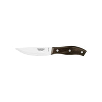 Tramontina Jumbo Steak Knife, 5 inch Brown Wood Handle - Premium Stainless Steel Kitchen Cutlery