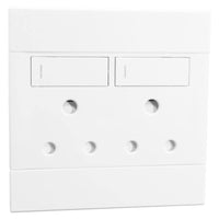 Major Tech VETi 2 - Double 16A RSA Socket White - Complete | 2VW222 - image 1