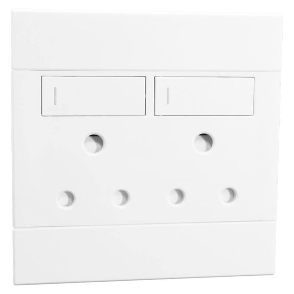 Major Tech VETi 2 - Double 16A RSA Socket White - Complete | 2VW222 - image 1