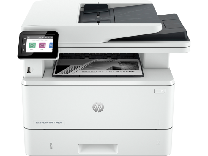 HP LaserJet Pro 4103dw MFP Mono Printer-2Z627A