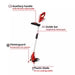 EINHELL GC-CT 18/24 LI-SOLO Cordless Lawn Trimmer - Red - chavda.com