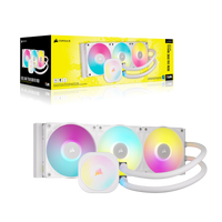 Corsair iCUE LINK TITAN 360 RX RGB Liquid CPU Cooler - White _ RX120 RGB Fans _ Fits Intel LGA 1851/1700; AMD® AM5/AM4.