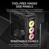 Corsair iCUE LINK 5000T LX RGB Mid-Tower PC Case; Black