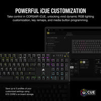 Corsair K70 CORE RGB Mechanical Gaming Keyboard - CORSAIR Red Linear Switches-CH-910971E-NA