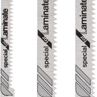 Bosch Jigsaw Blades: T101BIF (2x) & T101AOF Laminate Blades - 3 pc Set. High-Speed Steel (HSS) Blades. Swiss Made Quality!