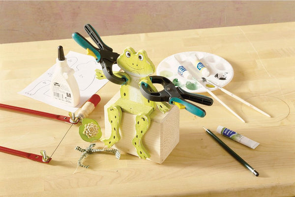 DIY Frog Craft: Wolfcraft Clamps, Woodworking, Hobby, Painting, Tools