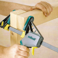 WOLFCRAFT EHZ PRO One-Hand Clamp - 100-150mm - Fast, Powerful, Easy to Use. Woodworking Tool. 