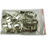 CAT5e RJ45 Connectors, Shielded, Stranded/Solid Core, 50 Pack