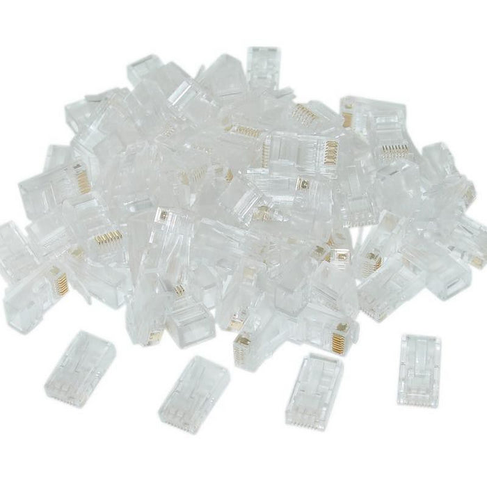 Acconet CAT5e RJ45 Connectors, Stranded/Solid Core, 50 Pack