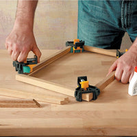 Wolfcraft ES 22 Corner Clamp: 90 Degree Woodworking Tool for Fast Board & Frame Fixing