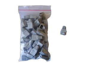 Acconet RJ45 Connector Boots, Grey, 50 Pack-RJ45-B-G50