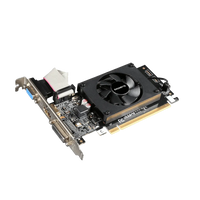 GIGABYTE Graphics nVidia GeForce® GT 710 2GB GDDR3 64Bit . 1x Dual-Link DVI-D; 1x HDMI; 1x VGA; Low Profile Gigabyte