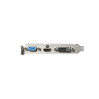 GIGABYTE Graphics nVidia GeForce® GT 710 2GB GDDR3 64Bit . 1x Dual-Link DVI-D; 1x HDMI; 1x VGA; Low Profile Gigabyte