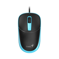 GENIUS DX-123 1.5M USB CLASSIC OPTICAL MOUSE - BLACK/BLUE - MOU-DX-123-BLK-BLU