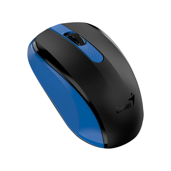 GENIUS 2.4GHZ WIRELESS SILENT CLICK MOUSE BLUE - MOU-NX-8008S-BLUE
