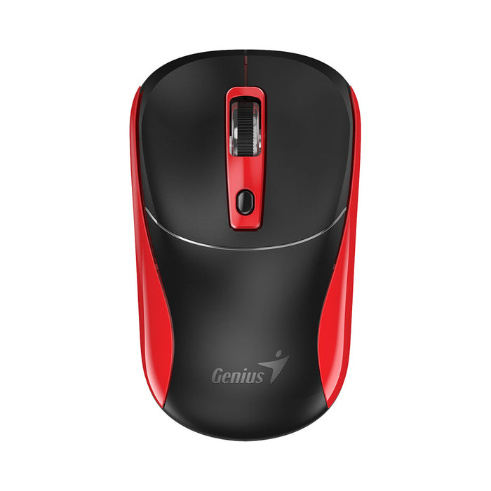 GENIUS NX-7123 WIRELESS COPILOT OPT MOUSE-BLK+RED - MOU-NX-7123-BLK-RED