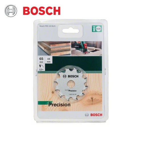 Bosch Precision Mini Saw Blade 65mm for Wood Cutting - Circular Saw Accessory