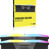 CORSAIR VENGEANCE RGB DDR5 16GB (2 x 8GB) DDR5 5200 CL40-40-40-77 1.25V Intel XMP - BLACK